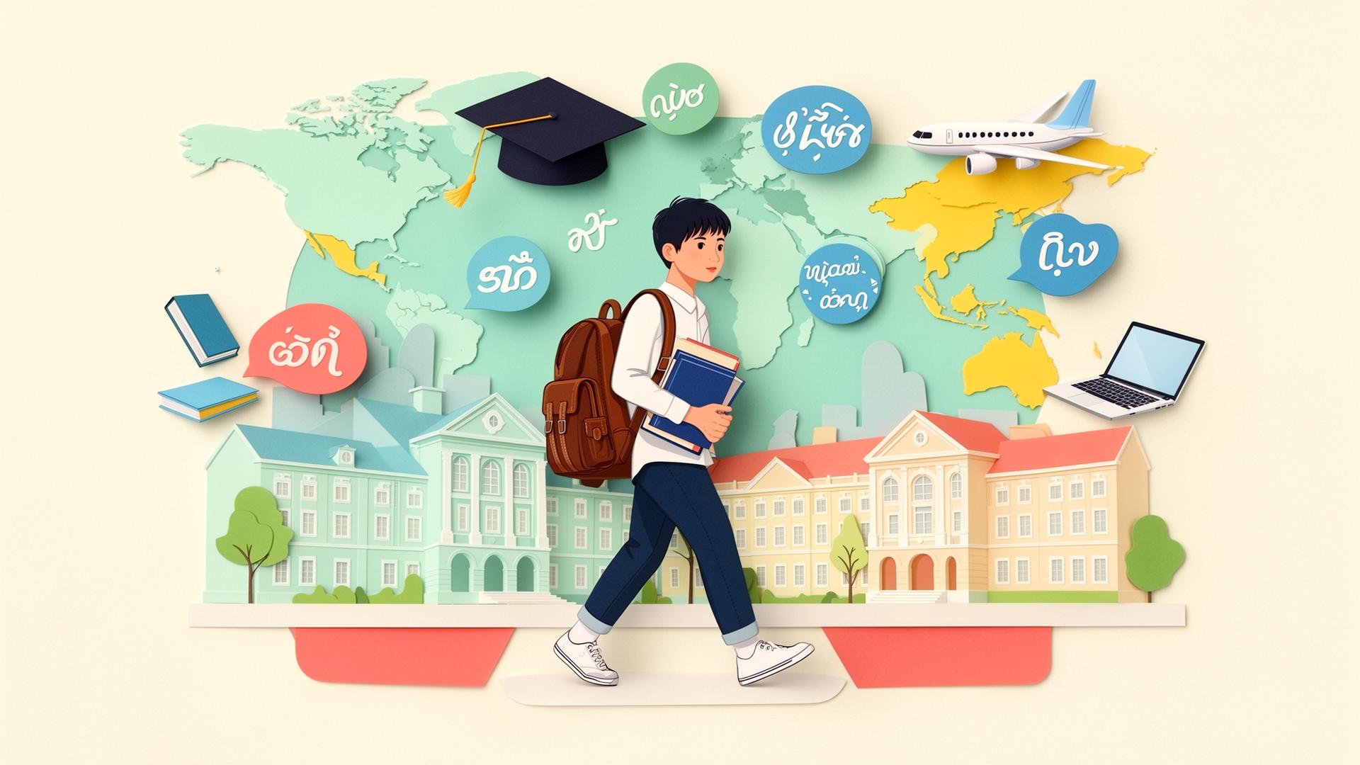 Du học sinh B.A.N tại campus quốc tế